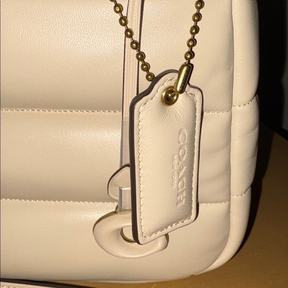 Coach Mini Pillow Tote Bag in Ivory - Picture 4 of 5